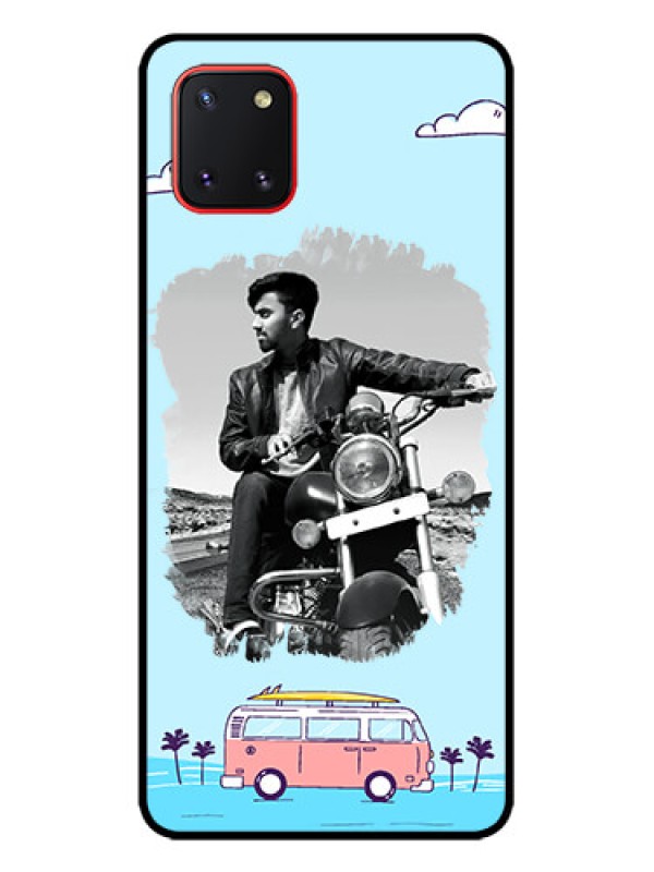 Custom Galaxy Note 10 Lite Custom Metal Phone CaseTravel and Adventure Design
