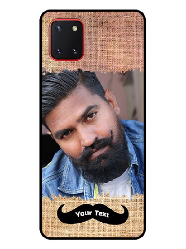 Custom Galaxy Note 10 Lite Custom Metal Phone CaseWith Texture Design