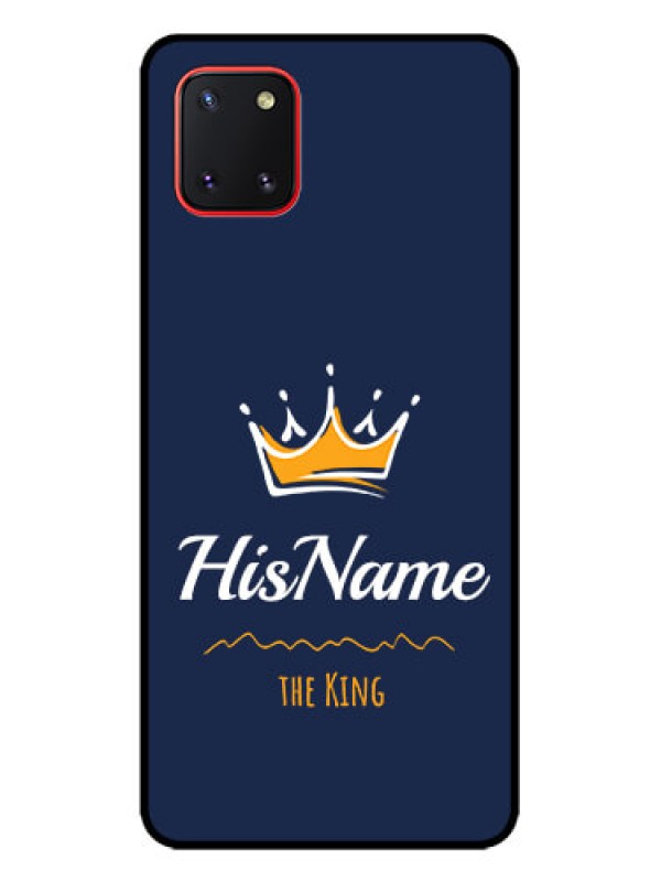 Custom Galaxy Note 10 Lite Custom Metal Phone CaseKing With Name Design