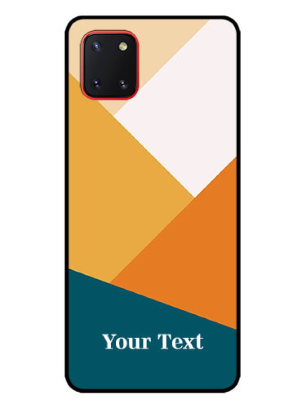Custom Galaxy Note 10 Lite Custom Metal Phone CaseStacked Multi - Colour Design