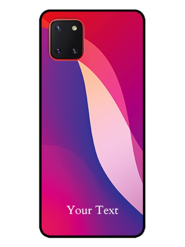 Custom Galaxy Note 10 Lite Custom Metal Phone CaseDigital Abstract Overlap Design