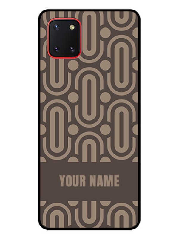 Custom Galaxy Note 10 Lite Custom Metal Phone CaseCaptivating Zero Pattern Design