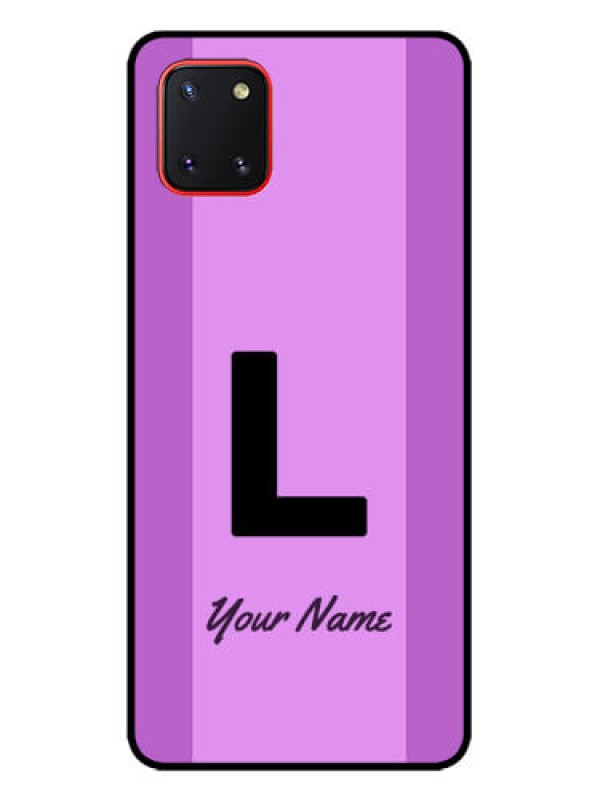 Custom Galaxy Note 10 Lite Custom Metal Phone CaseTricolor Custom Text Design