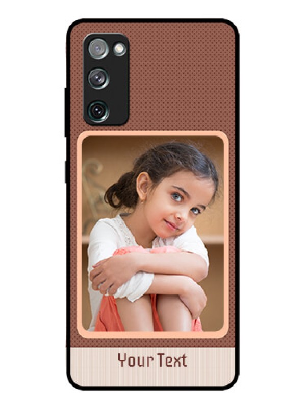 Custom Galaxy S20 FE Custom Metal Phone CaseSimple Pic Upload Design