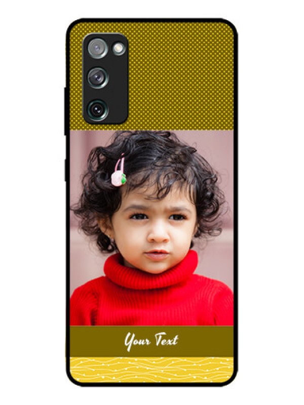 Custom Galaxy S20 FE Custom Metal Phone CaseSimple Green Color Design