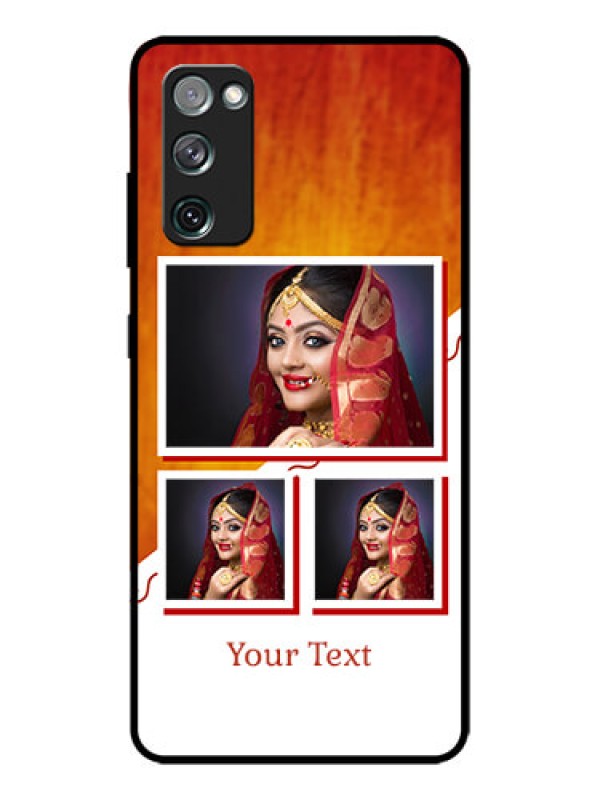 Custom Galaxy S20 FE Custom Metal Phone CaseWedding Memories Design