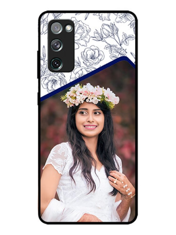 Custom Galaxy S20 FE Custom Metal Phone CaseClassy Floral Design
