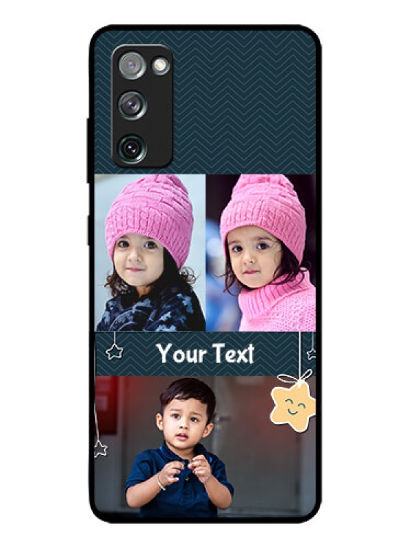 Custom Galaxy S20 FE Custom Metal Phone CaseHanging Stars Design