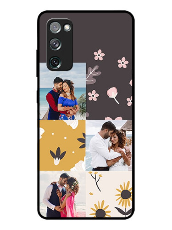 Custom Galaxy S20 FE Custom Metal Phone Case3 Images With Floral Design