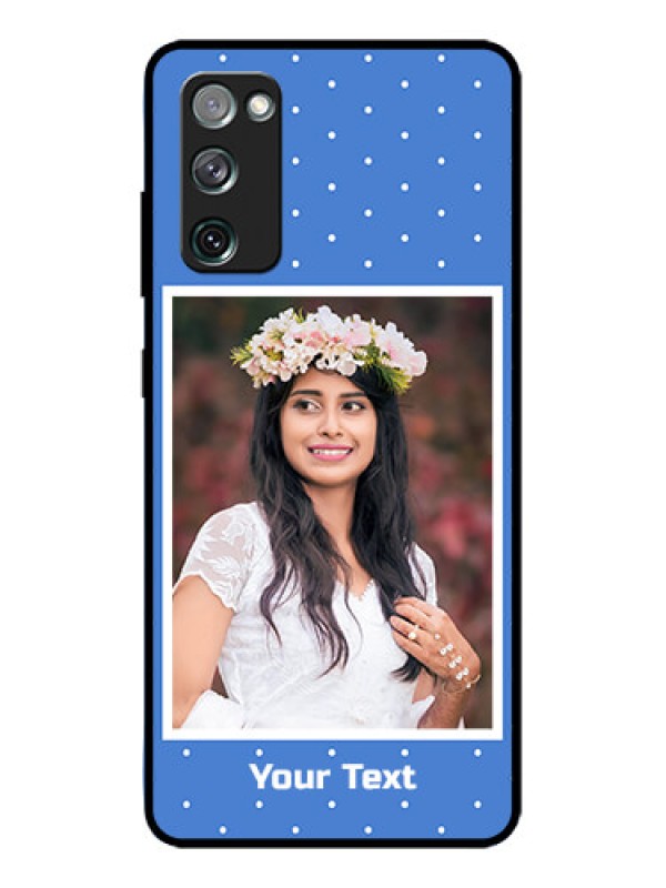 Custom Galaxy S20 FE Custom Metal Phone CasePolka Dots Design