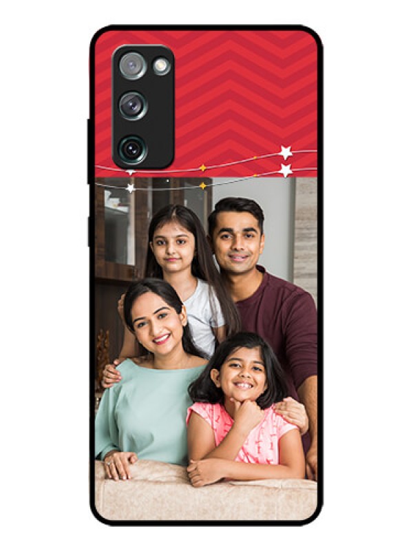 Custom Galaxy S20 FE Custom Metal Phone CaseHappy Family Design