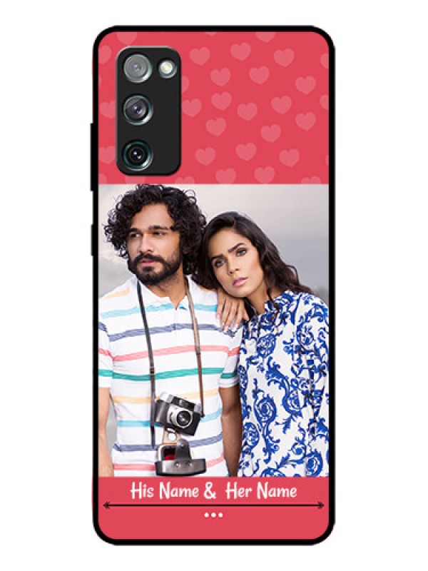 Custom Galaxy S20 FE Custom Metal Phone CaseSimple Love Design