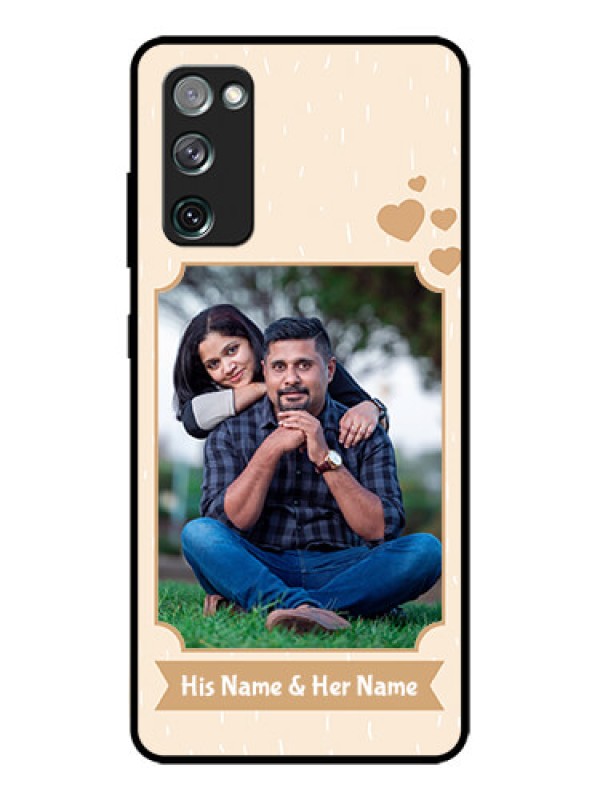 Custom Galaxy S20 FE Custom Metal Phone CaseWith Confetti Love Design