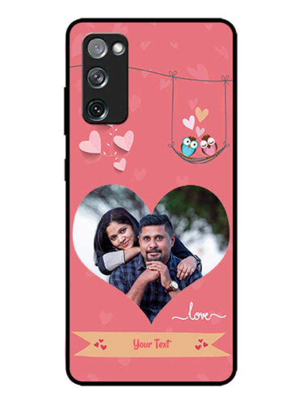 Custom Galaxy S20 FE Custom Metal Phone CasePeach Color Love Design