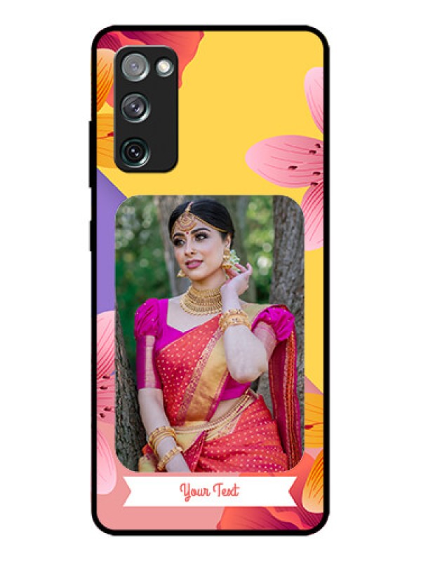 Custom Galaxy S20 FE Custom Metal Phone Case3 Image With Vintage Floral Design