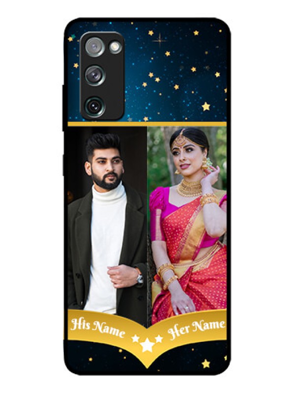 Custom Galaxy S20 FE Custom Metal Phone CaseGalaxy Stars Backdrop Design