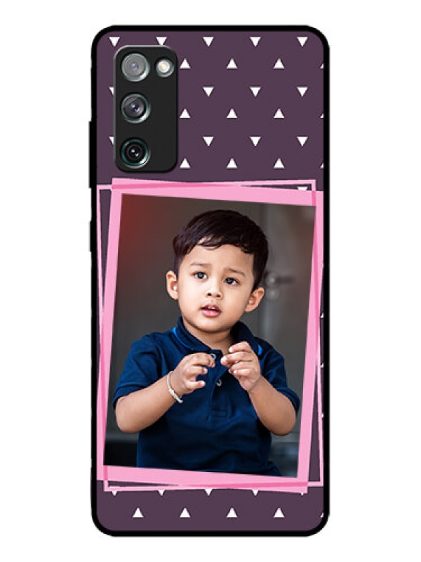 Custom Galaxy S20 FE Custom Metal Phone CaseTriangle Pattern Dotted Design