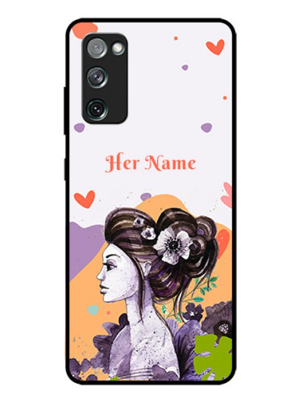 Custom Galaxy S20 FE Custom Metal Phone CaseWoman And Nature Design