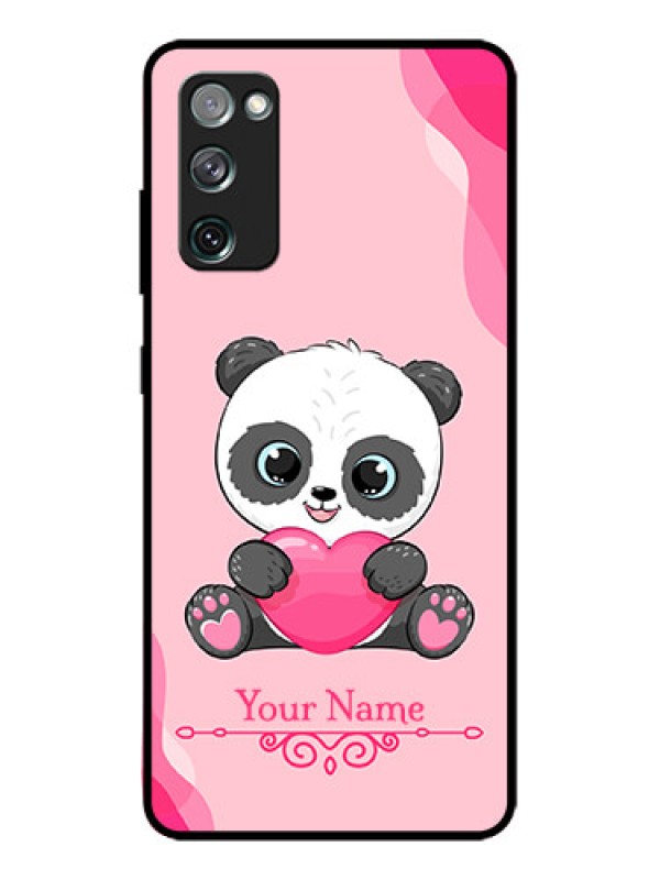 Custom Galaxy S20 FE Custom Metal Phone CaseCute Panda Design