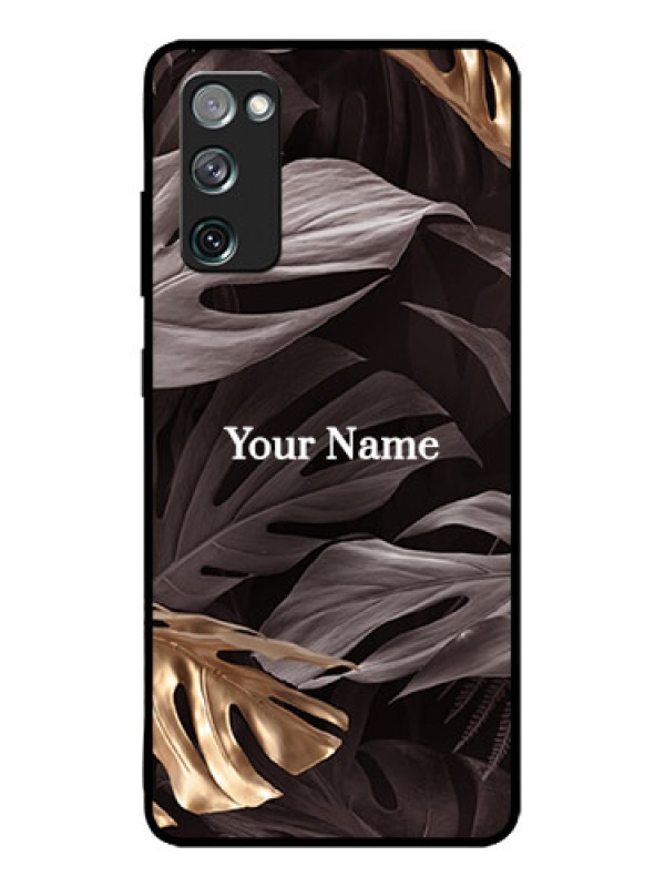 Custom Galaxy S20 FE Custom Metal Phone CaseWild Leaves Digital Paint Design