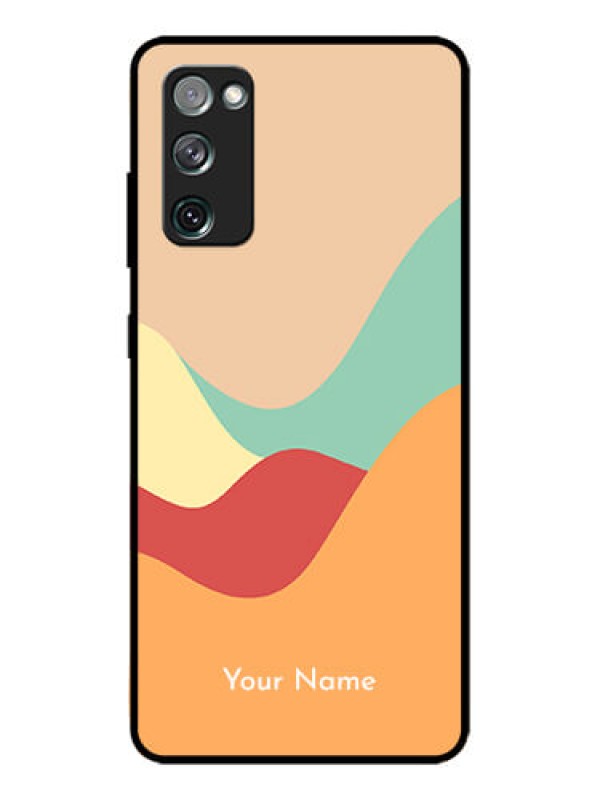 Custom Galaxy S20 FE Custom Metal Phone CaseOcean Waves Multi - Colour Design