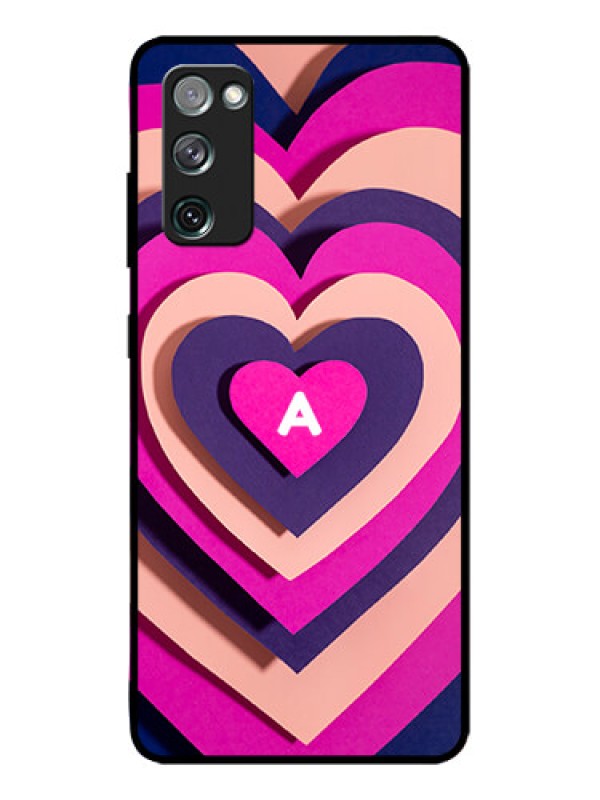 Custom Galaxy S20 FE Custom Metal Phone CaseCute Heart Pattern Design