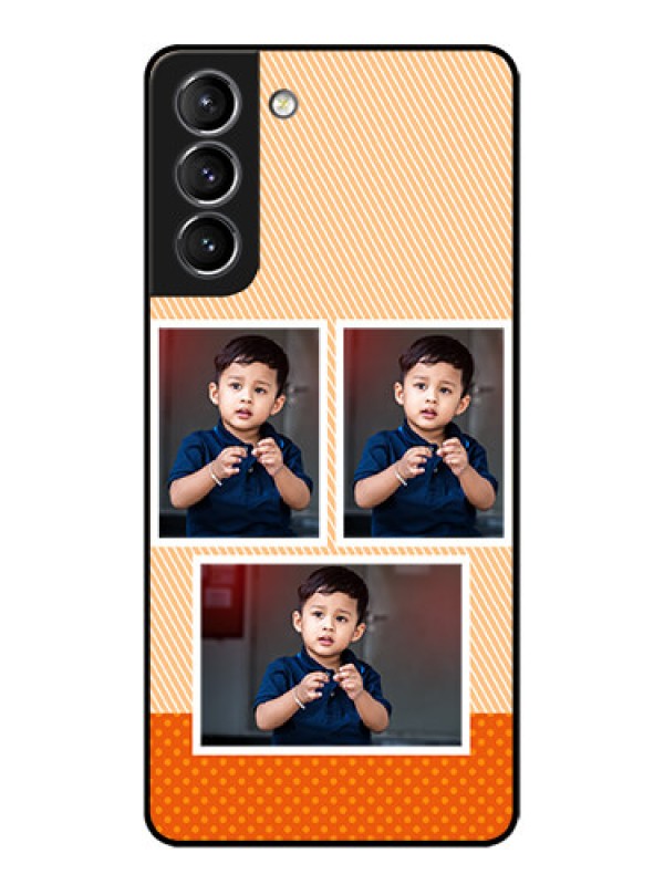 Custom Galaxy S21 Plus Custom Metal Phone Case - Bulk Photos Upload Design