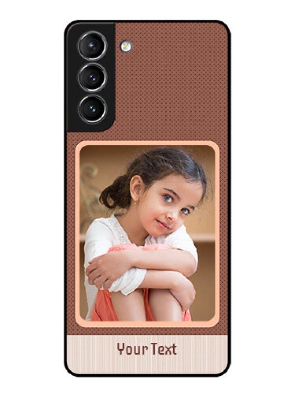 Custom Galaxy S21 Plus Custom Metal Phone Case - Simple Pic Upload Design