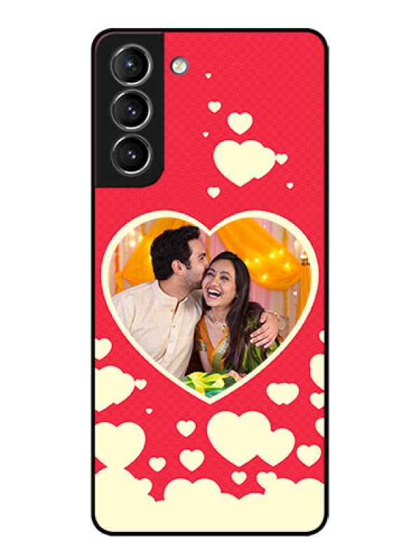 Custom Galaxy S21 Plus Custom Metal Phone Case - Love Symbols Phone Cover Design