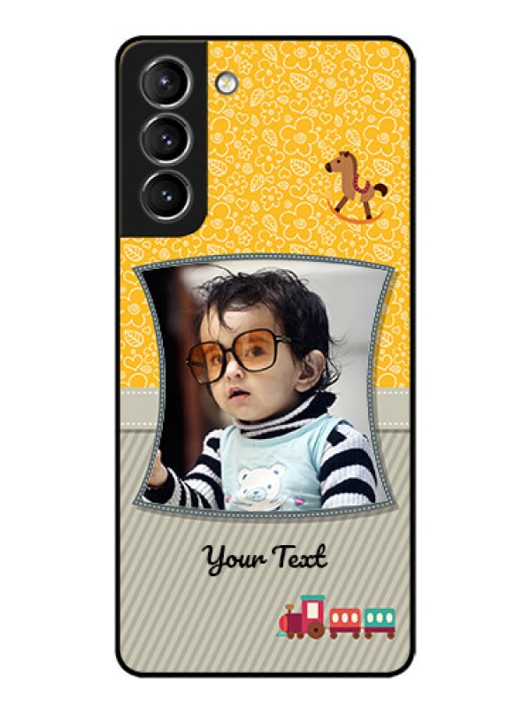 Custom Galaxy S21 Plus Custom Metal Phone Case - Baby Picture Upload Design