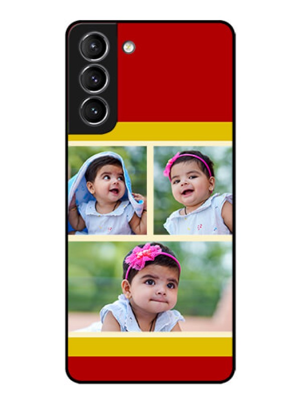Custom Galaxy S21 Plus Custom Metal Phone Case - Multiple Pic Upload Design