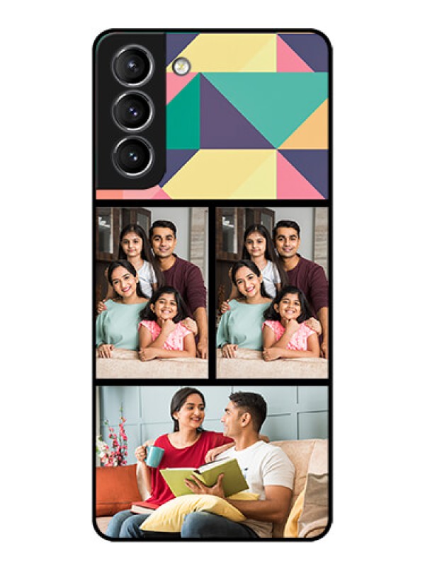 Custom Galaxy S21 Plus Custom Metal Phone Case - Bulk Pic Upload Design