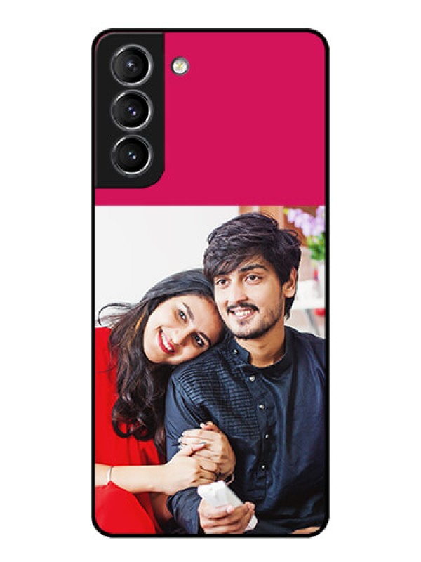 Custom Galaxy S21 Plus Custom Metal Phone Case - Anniversary Cover Design