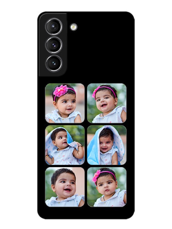 Custom Galaxy S21 Plus Custom Metal Phone Case - Multiple Pictures Design