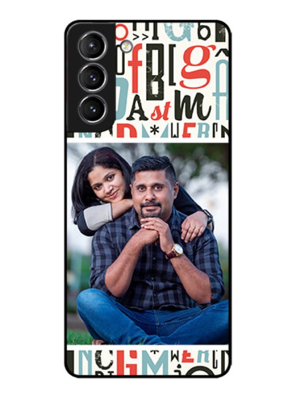 Custom Galaxy S21 Plus Custom Metal Phone Case - Alphabet Design