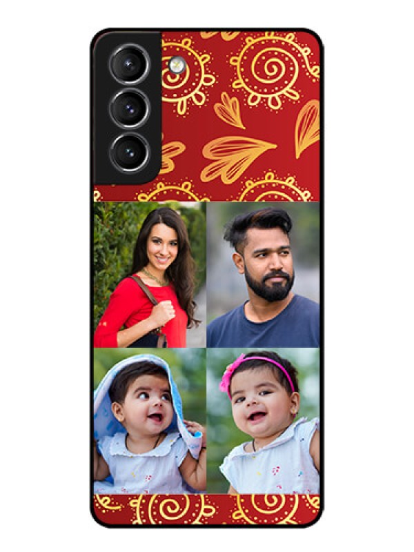 Custom Galaxy S21 Plus Custom Metal Phone Case - 4 Image Traditional Design