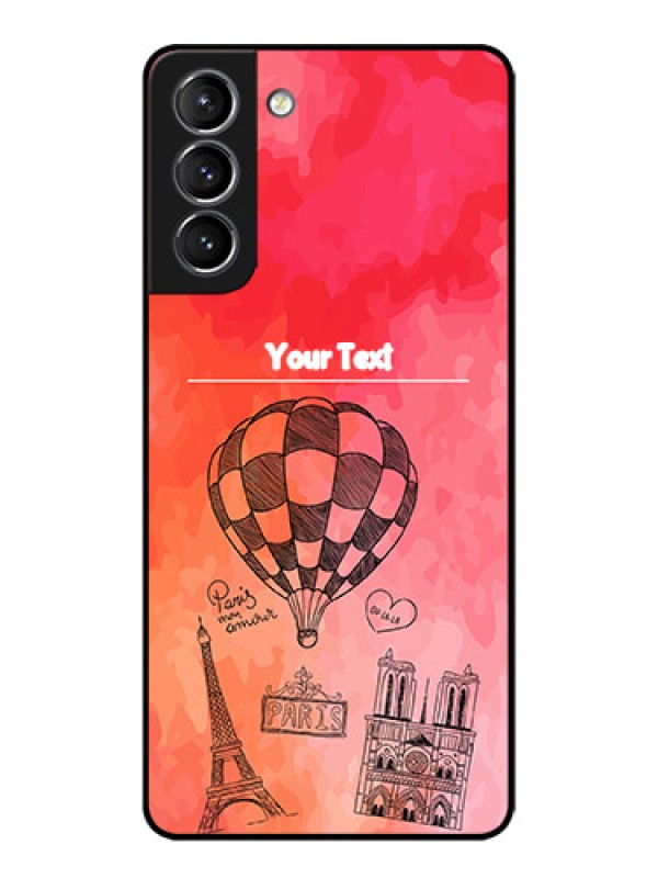 Custom Galaxy S21 Plus Custom Metal Phone Case - Paris Theme Design