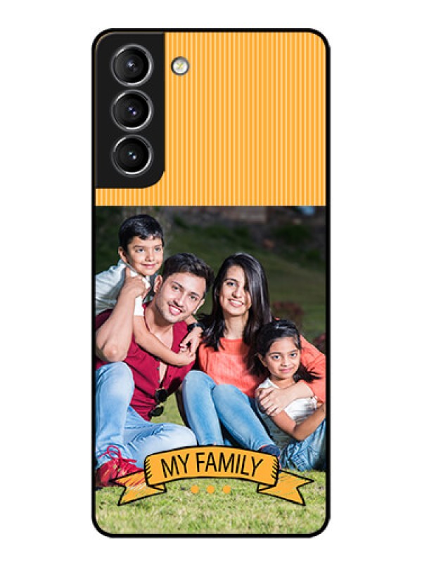 Custom Galaxy S21 Plus Custom Metal Phone Case - My Family Design