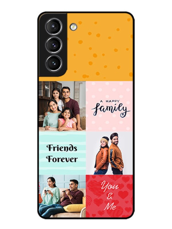 Custom Galaxy S21 Plus Custom Metal Phone Case - Images With Quotes Design