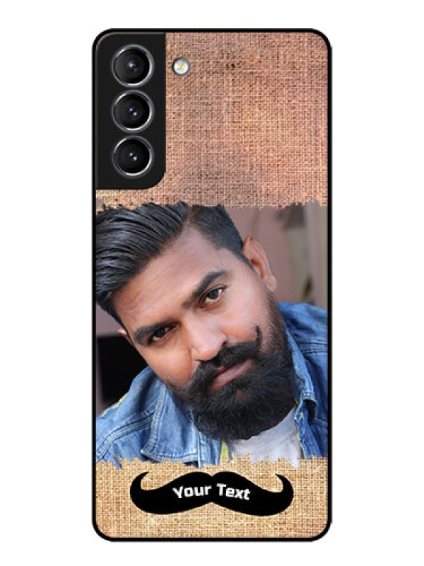Custom Galaxy S21 Plus Custom Metal Phone Case - With Texture Design