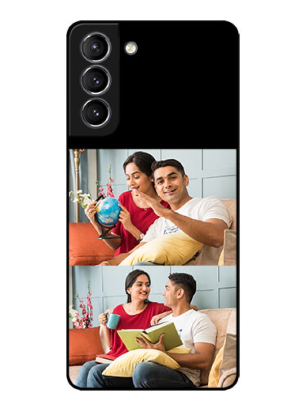 Custom Galaxy S21 Plus Custom Metal Phone Case - 2 Images Design