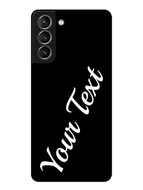 Custom Galaxy S21 Plus Custom Metal Phone Case - With Your Name Design
