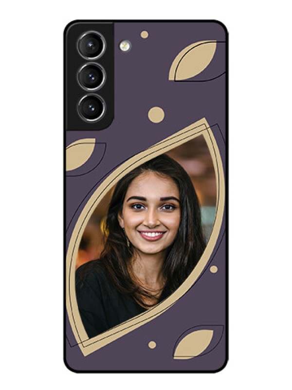 Custom Galaxy S21 Plus Custom Metal Phone Case - Falling Leaf Design