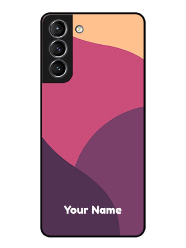 Custom Galaxy S21 Plus Custom Metal Phone Case - Mixed Multi - Colour Abstract Art Design