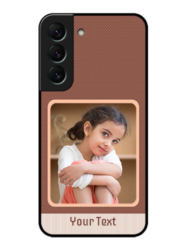 Custom Galaxy S22 5G Custom Metal Phone CaseSimple Pic Upload Design