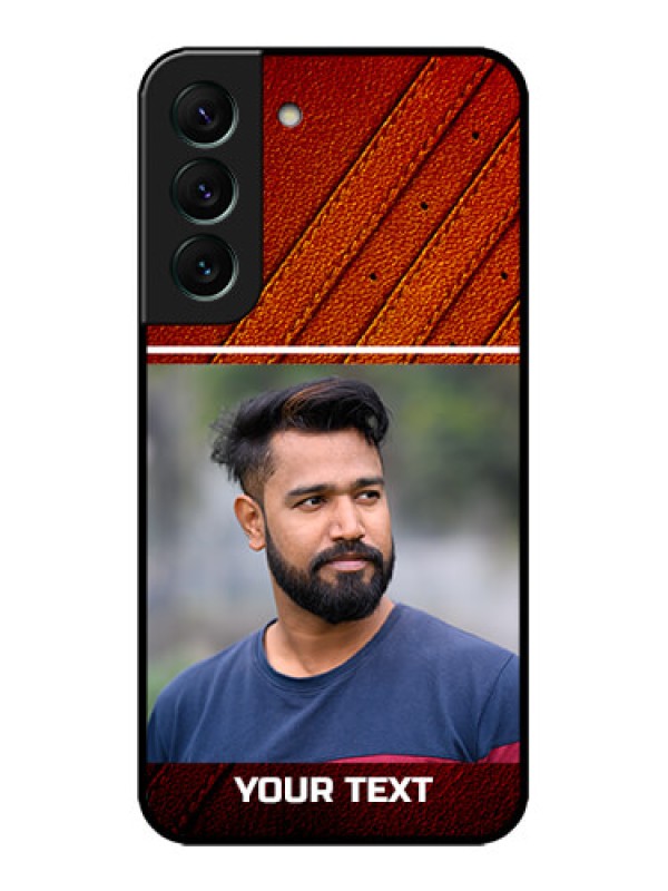 Custom Galaxy S22 5G Custom Metal Phone CaseLeather Phone Case Design