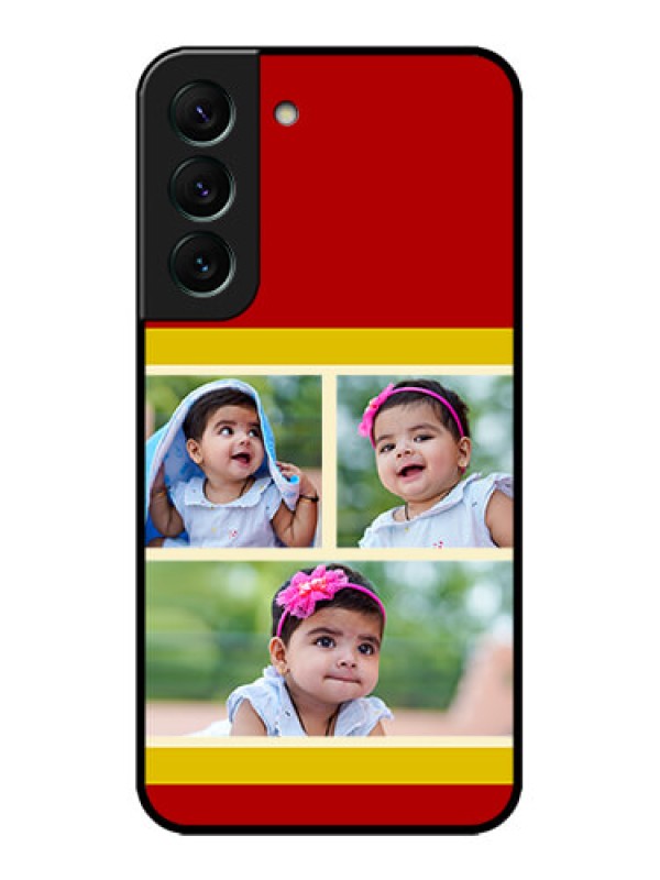 Custom Galaxy S22 5G Custom Metal Phone CaseMultiple Pic Upload Design