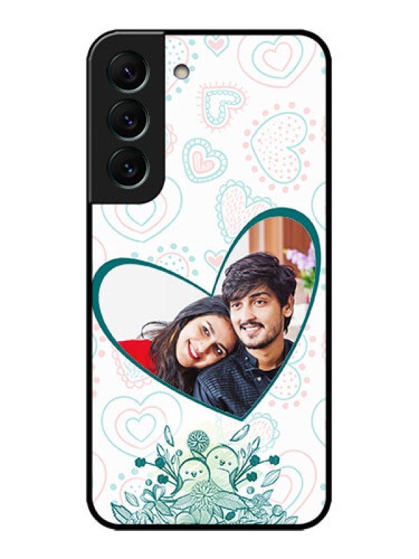 Custom Galaxy S22 5G Custom Metal Phone CasePremium Couple Design
