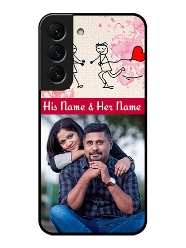 Custom Galaxy S22 5G Custom Metal Phone CaseYou And Me Case Design