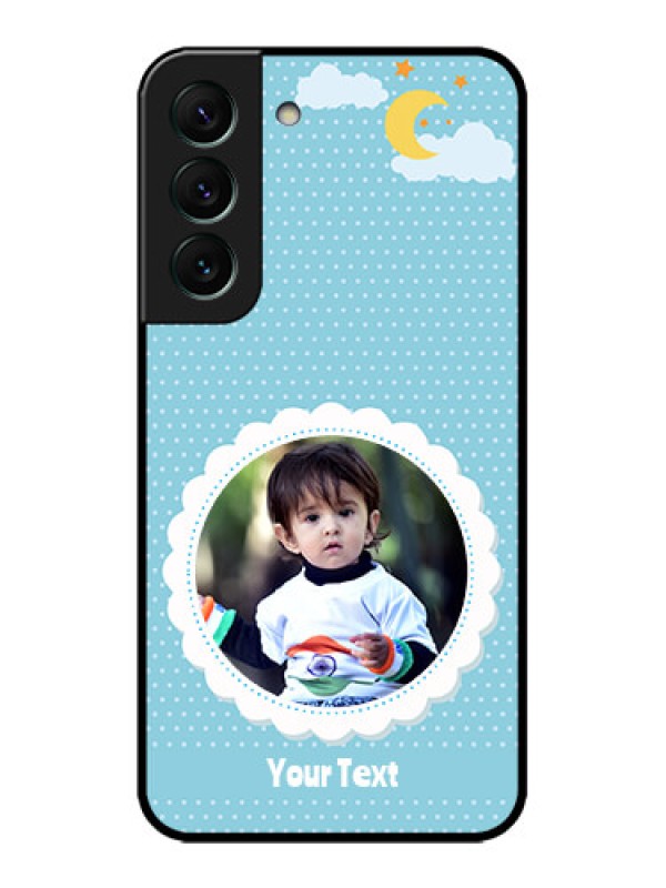 Custom Galaxy S22 5G Custom Metal Phone CaseViolet Pattern Design